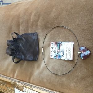Art and Soul Glass Heart Pendant New